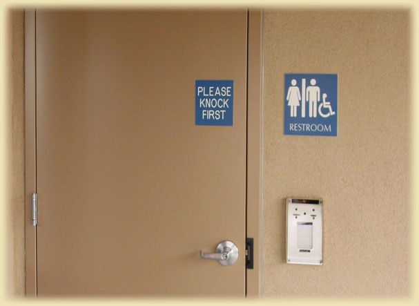 Restroom Supply Closet