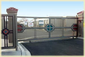 Locking access gate